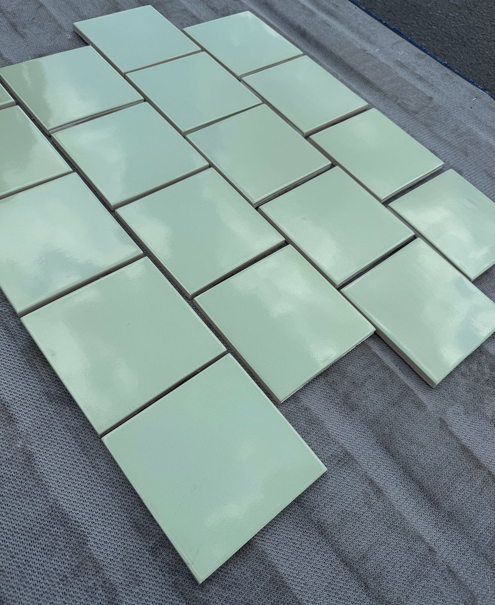 Facade Mint Glossy hoekstuk | 140x140x10mm | Keramiek