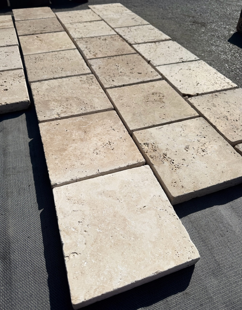 Ivory Crosscut- Ongestopt Venetum Romaans Verband | 30mm | Travertin
