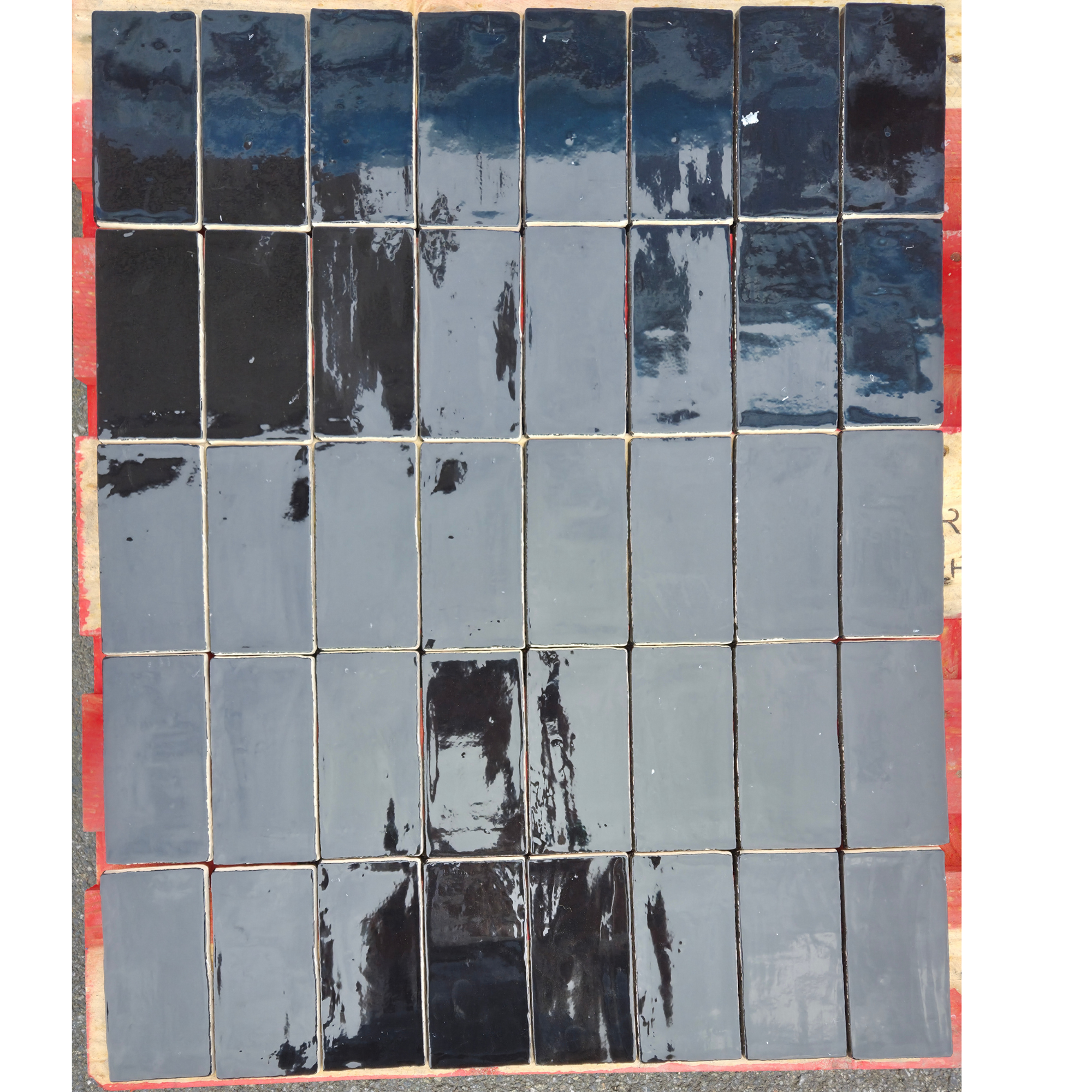 Cotswolds Nero glossy 75x150x10mm | Keramiek