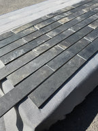 Mustang Black | Gekloven Gefreesd | 350x65x10mm | Leisteen
